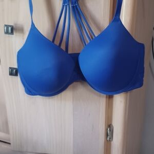 PINK Victoria's Secret Royal Blue Strappy Bra